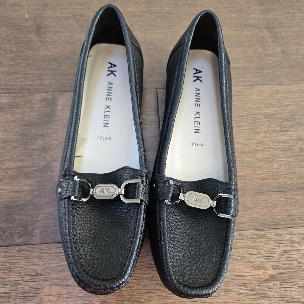 Anne Klein Women's Shoes Size 8 Black Moccasin Driving Shoes Flat New